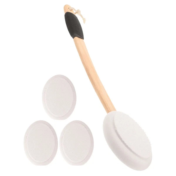 Anti-slip Bath Brush Set Man Miss Cream Back Applicator Moisturizer