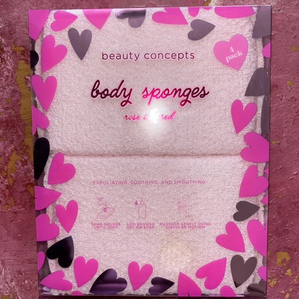 Beauty Concepts Body Sponges Rose Infused