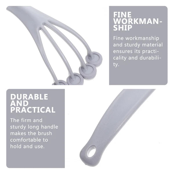 2 Pieces Exfoliating Bath Brush Cleaning Massage Back for Shower