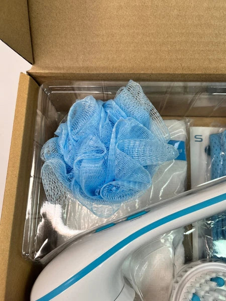 NEW Spin Spa Body Brush And Facial Deluxe Exfoliating Kit Attachments  NEW