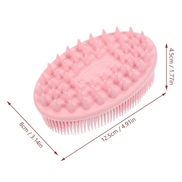 2 PCS Silicone Bath Brush Baby Child Shower Scrubber Shampoo for