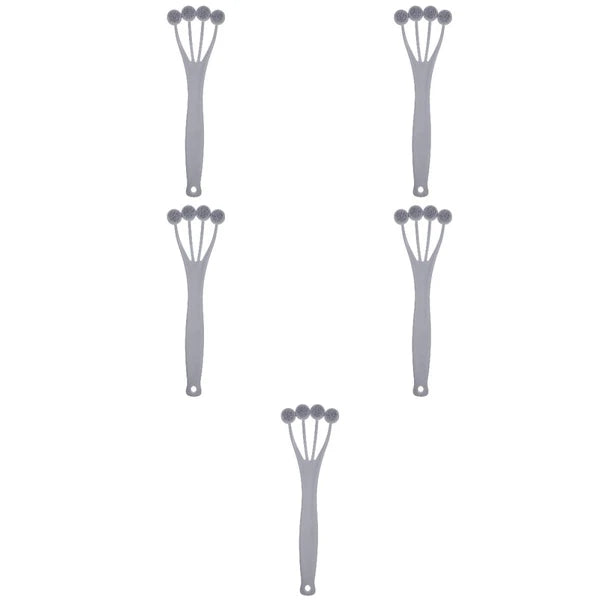 5 Pack Exfoliating Bath Brush Body Scrubber for Shower Tool Back