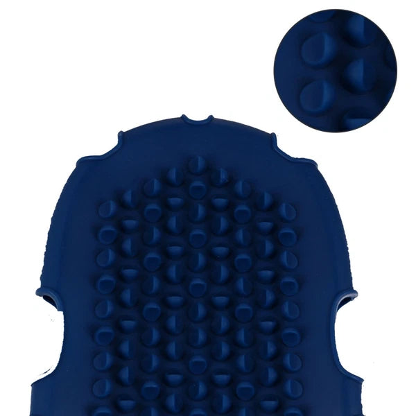 2 Pcs Silicone Massage Brush Exfoliating Mitt Body Rubber for Shower