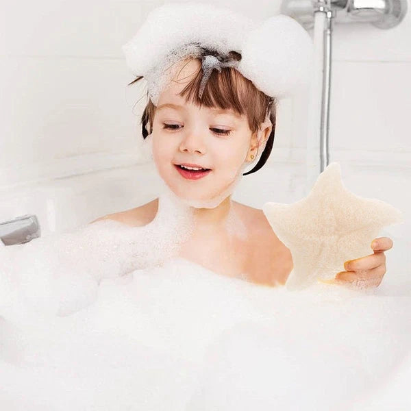 4 Pcs Sponge Bath Brush Toddler Baby Shower Scrubber for Bathing