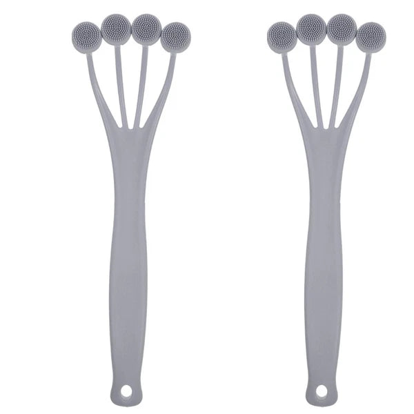 2 Pieces Exfoliating Bath Brush Cleaning Massage Back for Shower