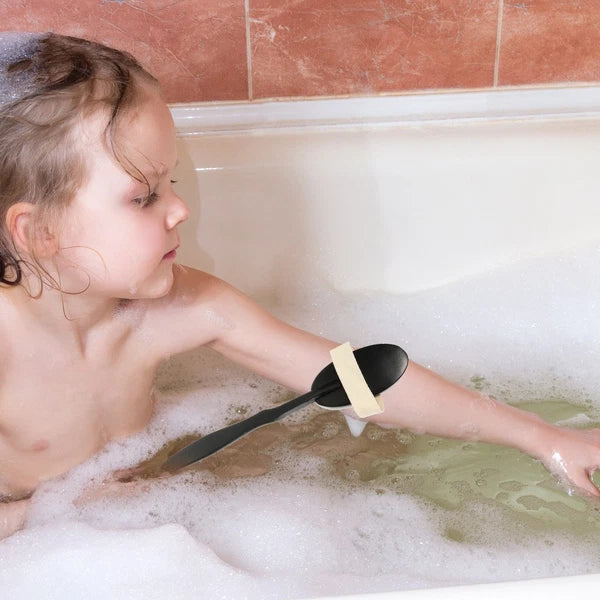 Bend Handle Bath Brush Back Exfoliator Long Handled Shower for Body