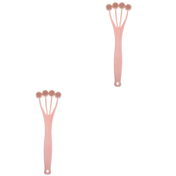 2 Pieces Exfoliating Bath Brush Back Scrubber Body for Shower Tool