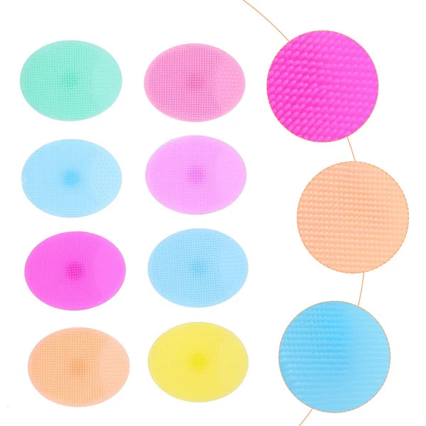 8Pcs Silicone Shower Brush for Gentle Scalp Care and Massage