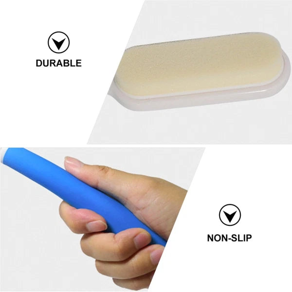 2 Pcs Long-handled Bath Scrubber Man Child Loofah Brush Back Scrubbing Shower