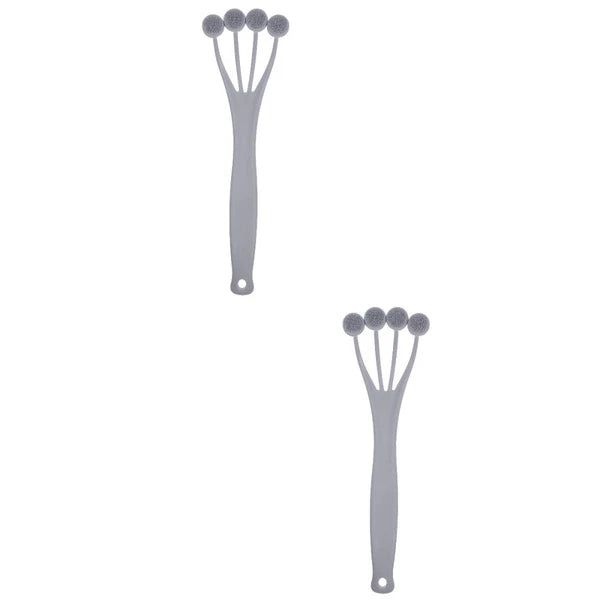 2 Count Exfoliating Bath Brush Shower Back Scrubbing with Handle