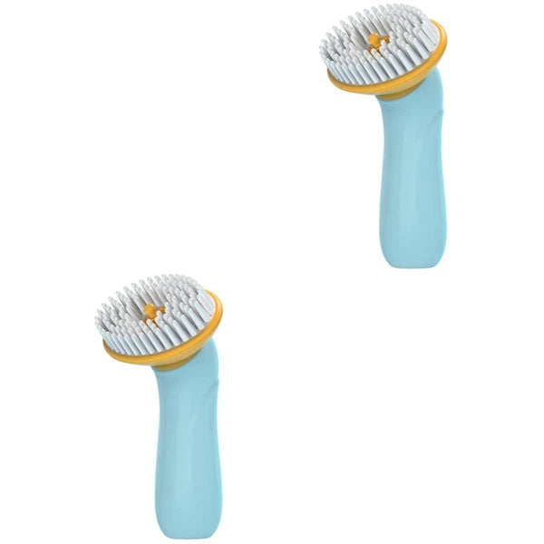 Set of 2 Pet Bath Brush Pets Massager Comb Dog Bathing Tool Dogs