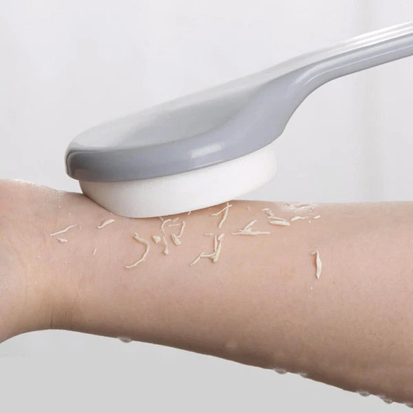 Lotion Self Applicator Scrubber Sponge Bath Back Brush Long Handle Aid Shower.