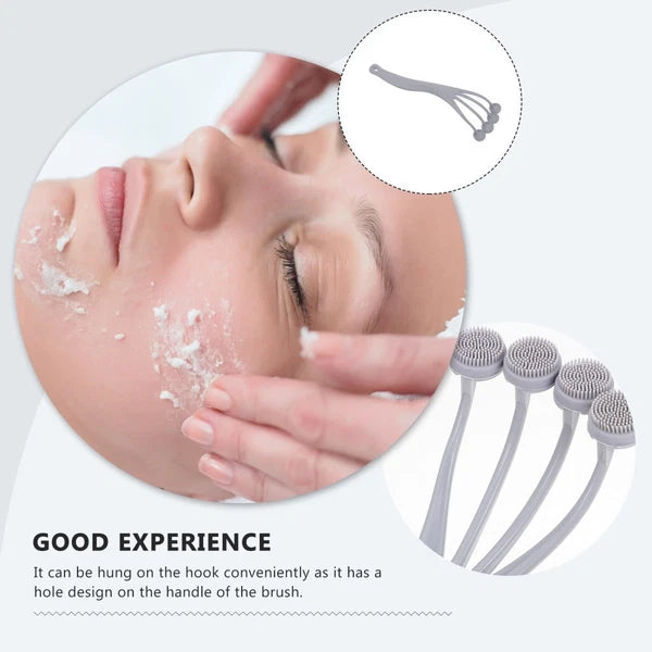 2 Pieces Exfoliating Bath Brush Cleaning Massage Back for Shower