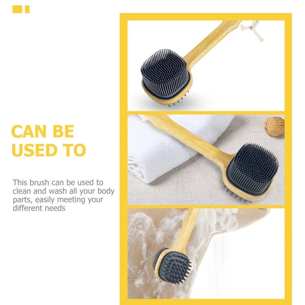 Bath Brush Miss Man Silicone Back Scrubber for Shower Long Handle