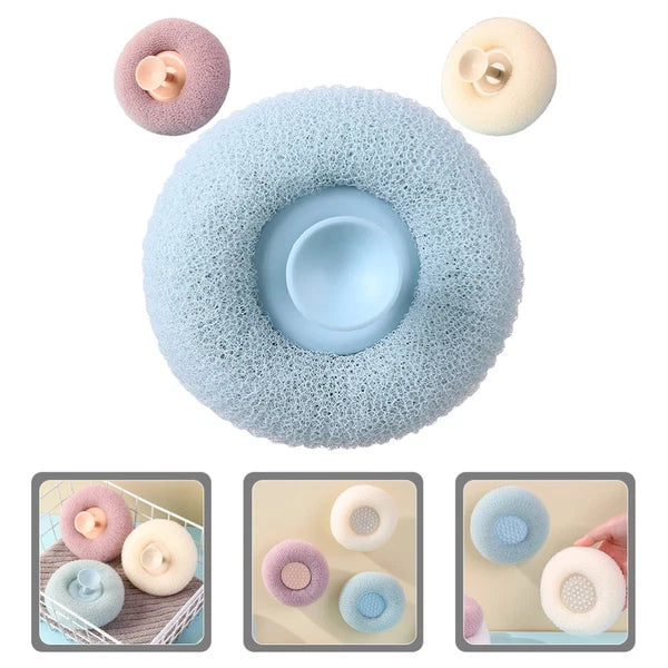 3 Pcs Bath Brush Shower Exfoliator Scrubber for Body Miss Bathroom Exfoliating