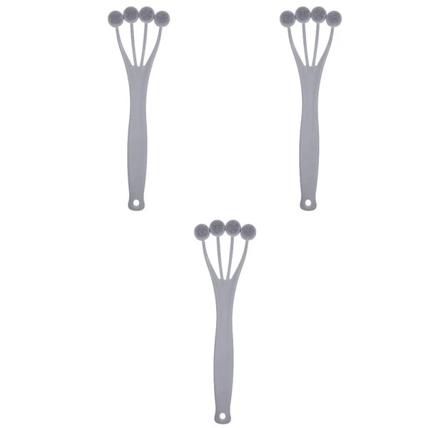 3 Pieces Exfoliating Bath Brush Body Brushes for Shower Tool Back