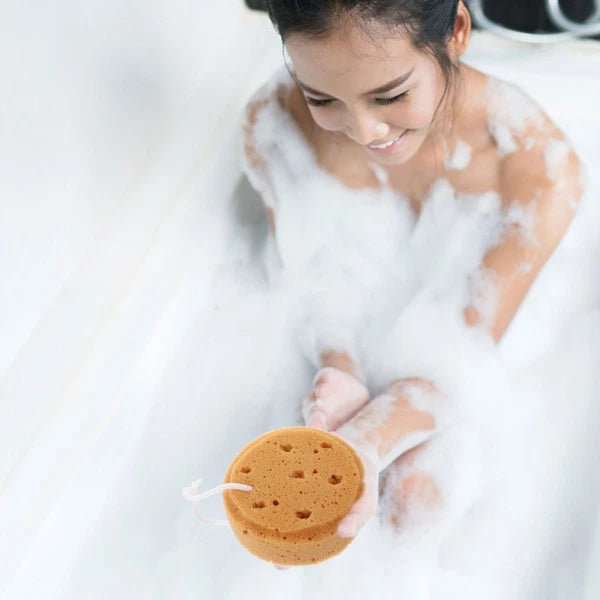 4 Pcs Bath Sponge Scrubbing Sponges Exfoliating Shower Scrubber for Body