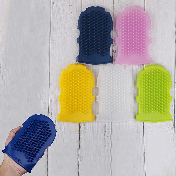 1Pc Silicone massage scrub gloves for peeling body bath brush exfoliating glo Yf