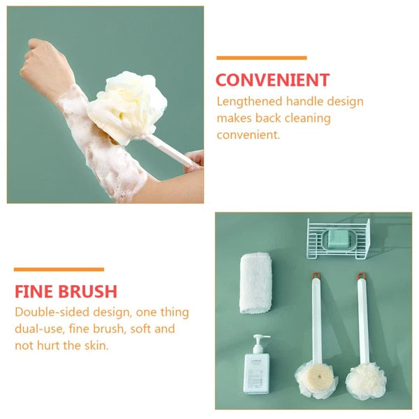 Long Handle Mud Brush Practical Massage Multipurpose Bath Back Scrubber