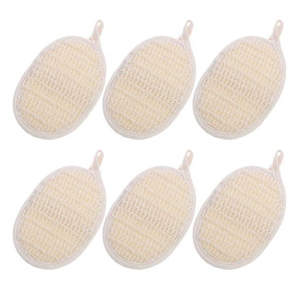 6 Pcs Bath Scrubber Shower Sponge Puff Body Sponges Baby Scrubbing Brush