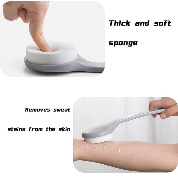 Lotion Self Applicator Scrubber Sponge Bath Back Brush Long Handle Aid Shower.