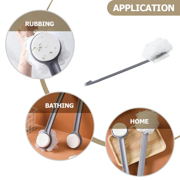 Bath Ball Brush Child Back Scrubber for Shower Exfoliating with Handles