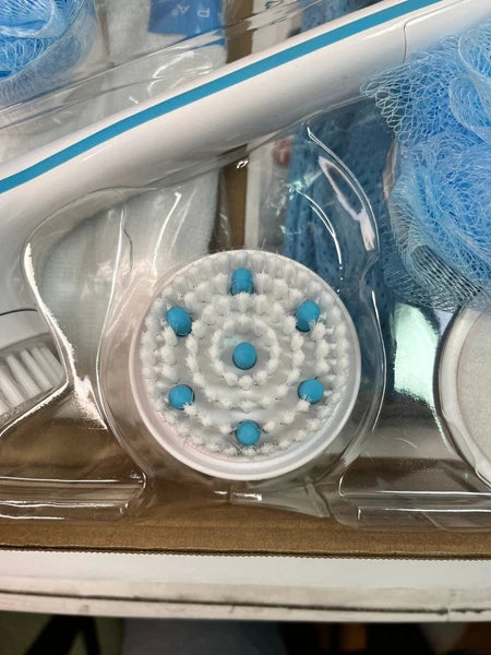 NEW Spin Spa Body Brush And Facial Deluxe Exfoliating Kit Attachments  NEW