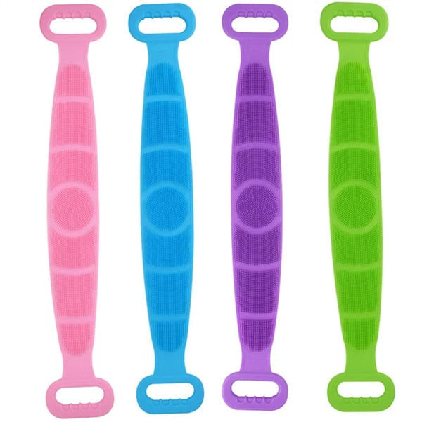 Bath Brush Back Scrubbing Body Exfoliating Tool Silicone Scrubber