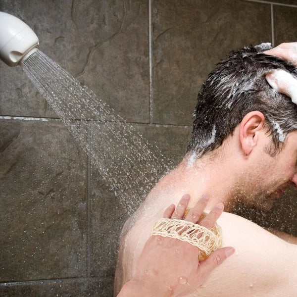 2 Pcs Sisal Bath Brush Mother Man Accessories Men Body Scrubber Shower