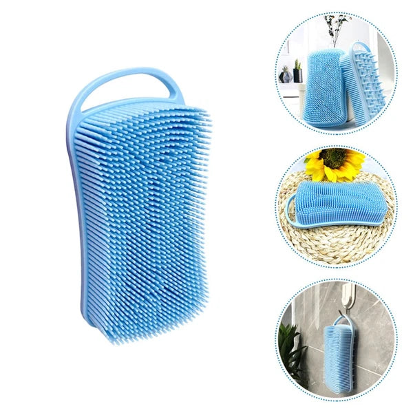 2 PCS Silicone Bath Brush Man Shower Scrubber for Nourishing Body