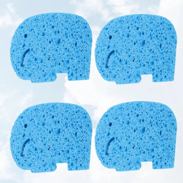 4 Pcs Baby Bath Sponge Body Sponges Scrubbers Cartoon Brush Child Soft