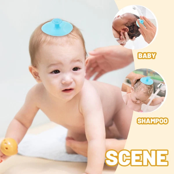 Baby Bath Brush Cleansing Gentle Cleanser Body Scrubber Silicone