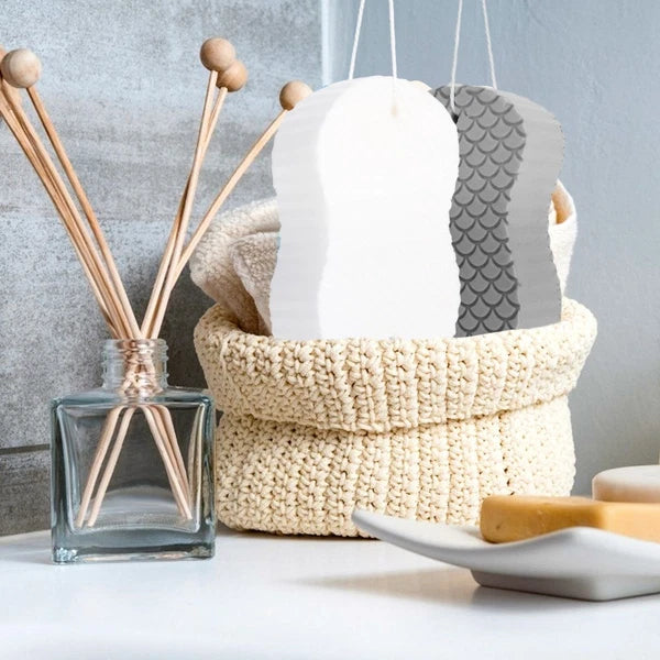 Set of 2 Baby Bath Sponge Newborn Body Scrubber Towel Shower Brush for