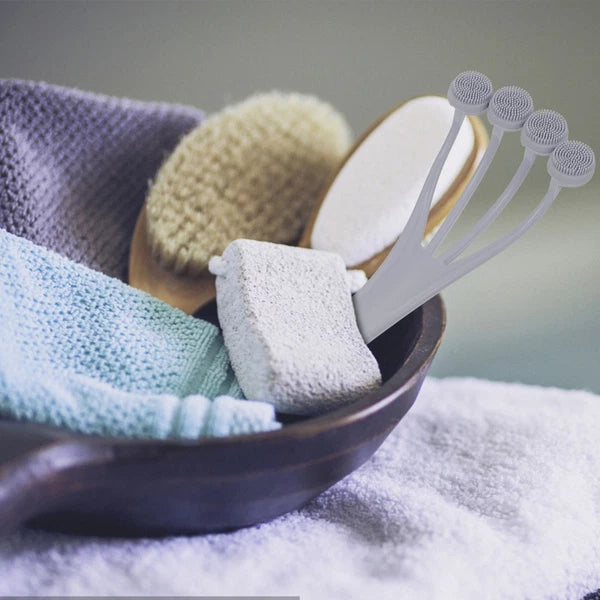 4 PCS Exfoliating Bath Brush Brushes for Women Shower Back Scrubber