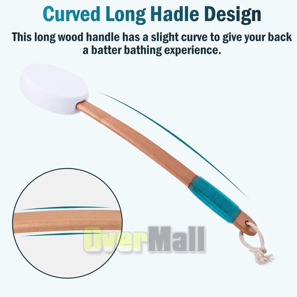 17.5in Long Handle Lotion Applicator Brush for Your Back Fits Tanning Skin Cream