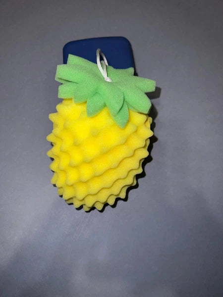 Bath Sponge Pineapple Shaped Cute Super Soft Body Cleaning Bath Sponge