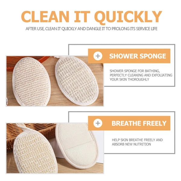 6 Pcs Bath Scrubber Shower Sponge Puff Body Sponges Baby Scrubbing Brush