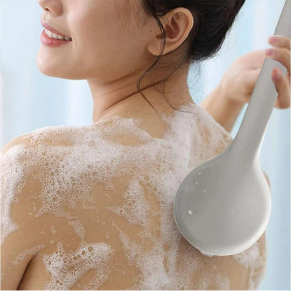 Lotion Self Applicator Scrubber Sponge Bath Back Brush Long Handle Aid Shower.