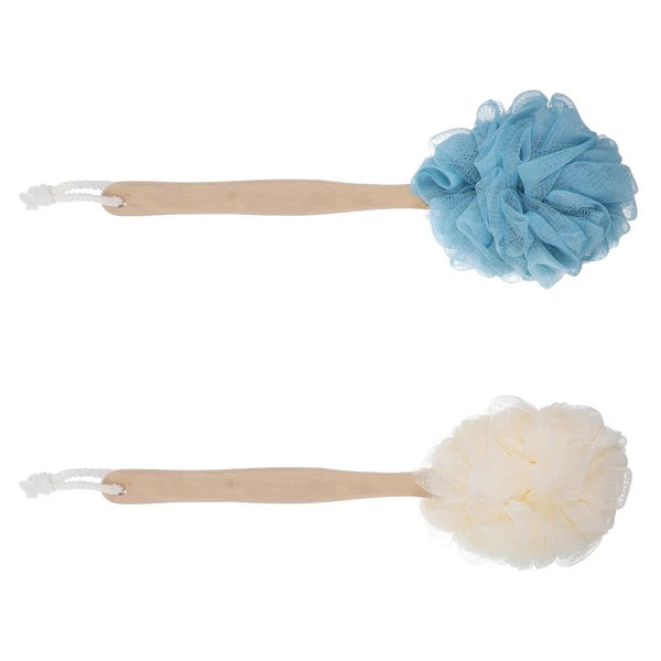 2 Pcs Miss Bathing Brushes Women Cleaning Soft Back Scrubber Shower