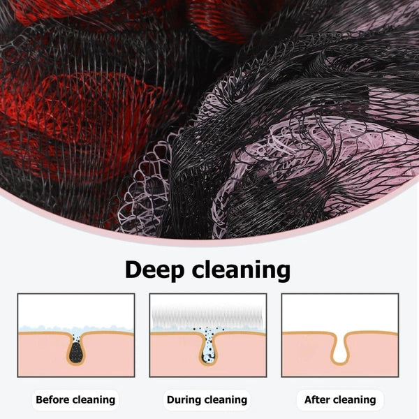 4 Pcs Back Shower Multi-functional Exfoliating Bath Brush