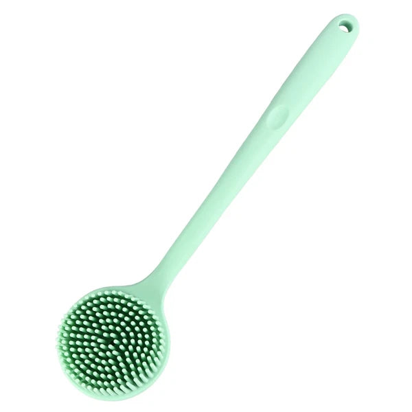Silicone Bath Brush With Handle Multifunctional Double-sided Skin Scrubber