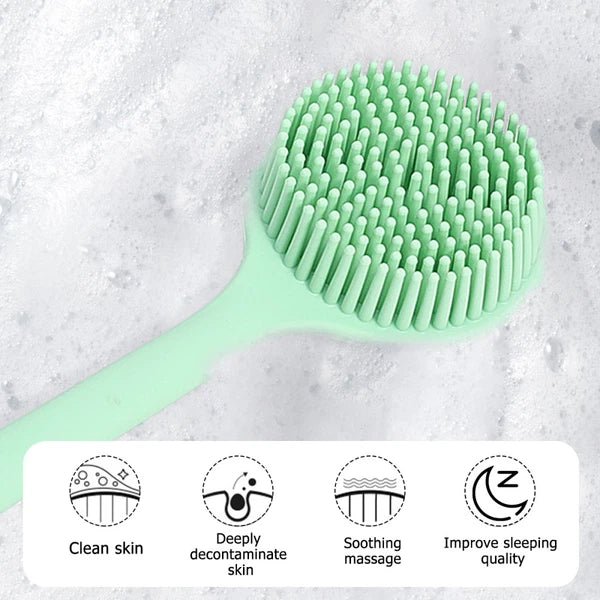 Bath Brush Man Silicone Exfoliator Skin Scrubber Back for Shower