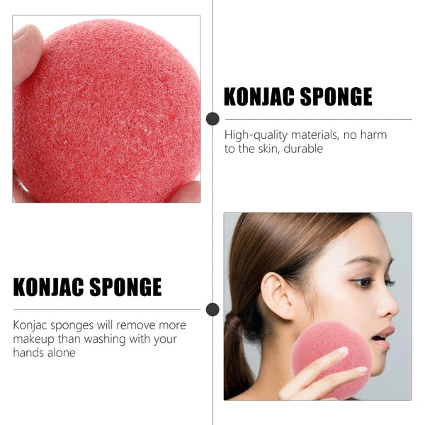 6PCS dry wet face puff Reusable Body Sponge Facial Cleansing