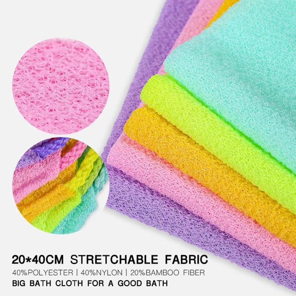 3 Pcs Bath Towel Child Back Brush for Shower Exfoliating Scrubber Exfoliator