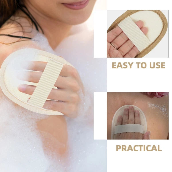 4 Pcs Exfoliating Loofah Scrubbing Pads Multi-functional Sponge Brush Scrubber