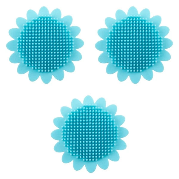 3pcs Shampoo Brush Bath Brush Portable Bath Brush Back Rub Silicone