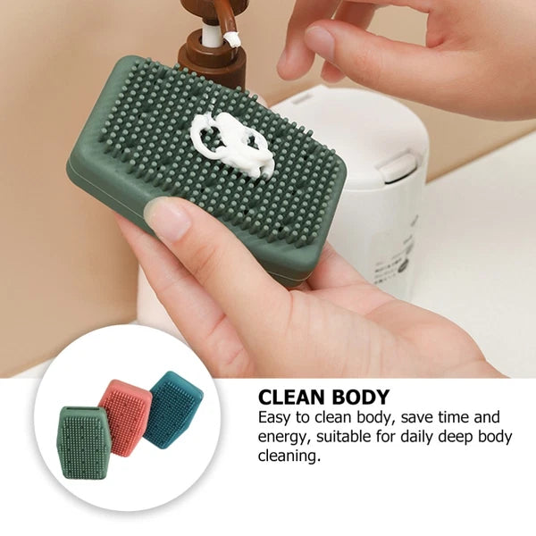 3 Pcs Bath Brushes Cleaning Scrubber Bath Massage Exfoliator