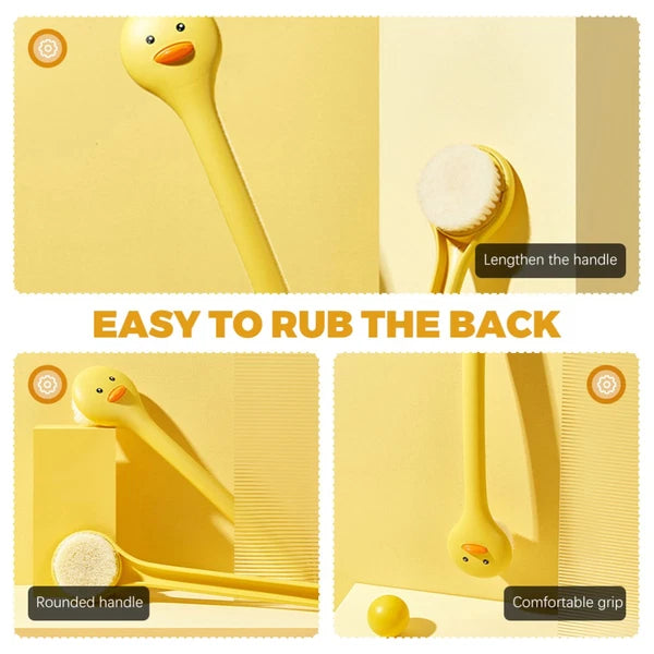 2 PCS Bath Brush Wall-mounted Intelligent Scrubber Backbrush for Shower