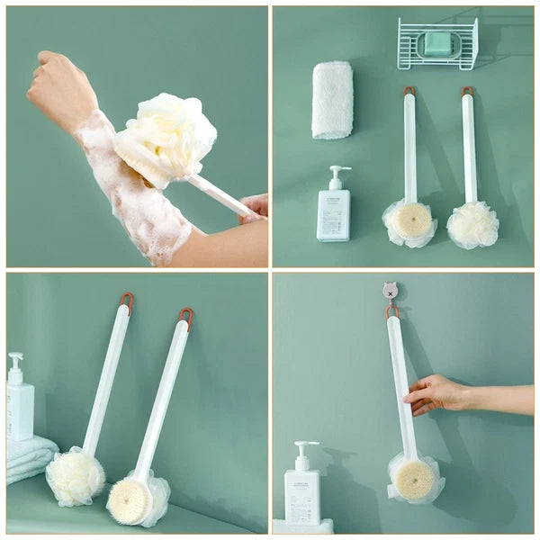 Long Handle Mud Brush Practical Massage Multipurpose Bath Back Scrubber