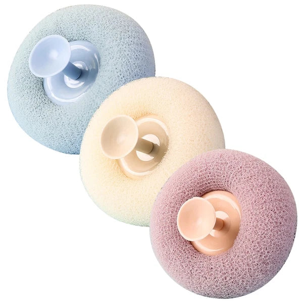 3 Pcs Bath Brush Shower Exfoliator Body Scrubbers Stuff